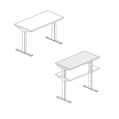 Nevi Sit-to-Stand Table by Herman Miller