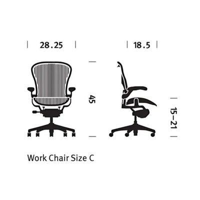 Aeron Remastered Chair (Onyx) by Herman Miller